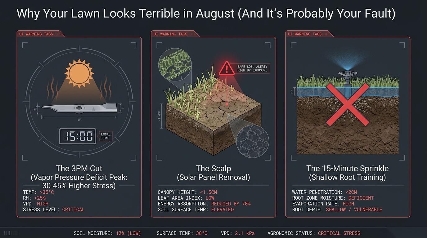 Why your lawn looks terrible in August — three summer mistakes
